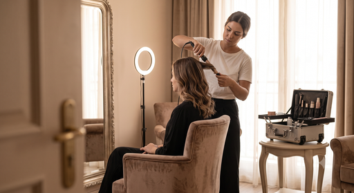 Hairstyling — (home/hotel)