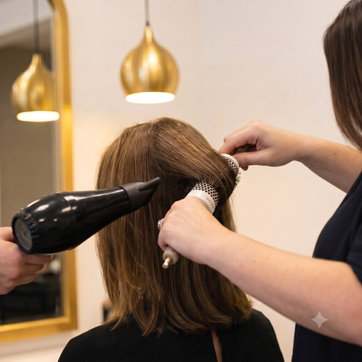 Blow-dry, no extensions
